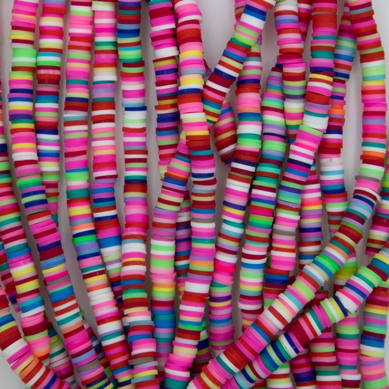 Katsuki beads / Stripes / Batumi / 6mm discs / 40cm rope / MOKA06240