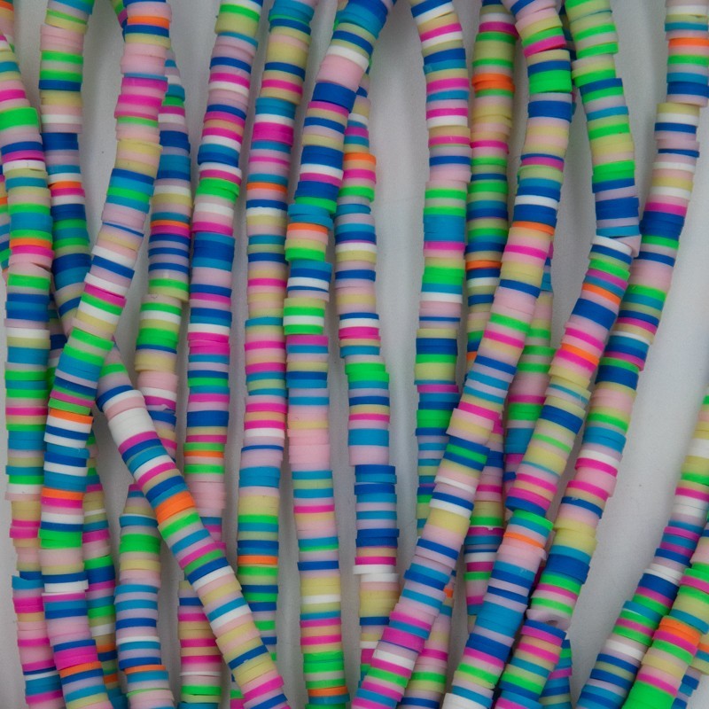 Katsuki beads / Stripes / Sana / 6mm discs / 40cm rope / MOKA06243