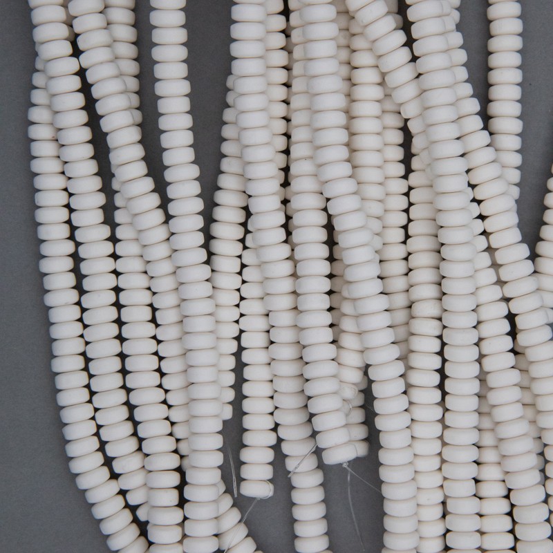 Katsuki beads / white / rings 7mm / rope 110pcs / MOOP07001