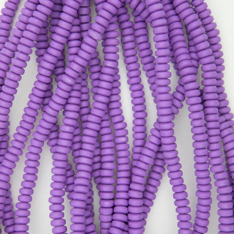 Katsuki beads / purple / 7mm bands / rope 110pcs / MOOP07012