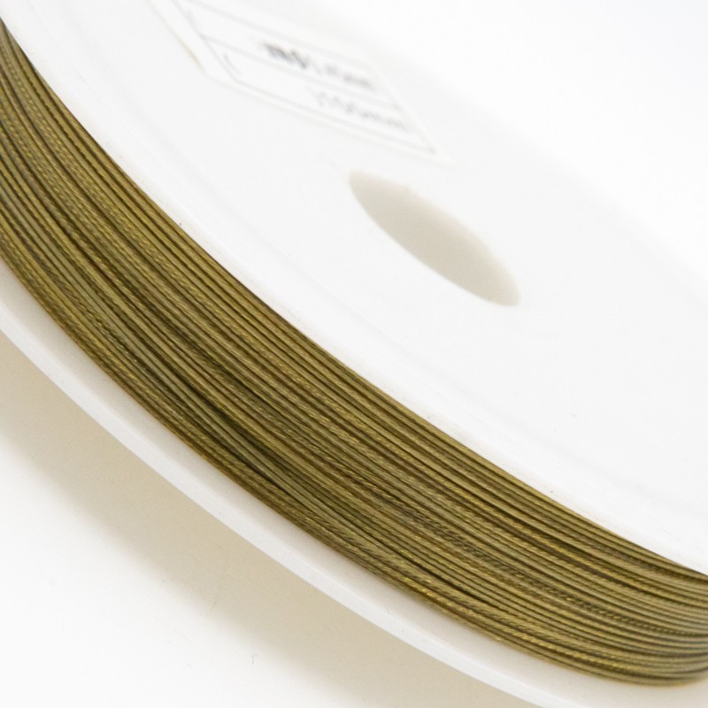 Jewelery rope coated 0.45mm olive 33 [m] (spool) LIS04510