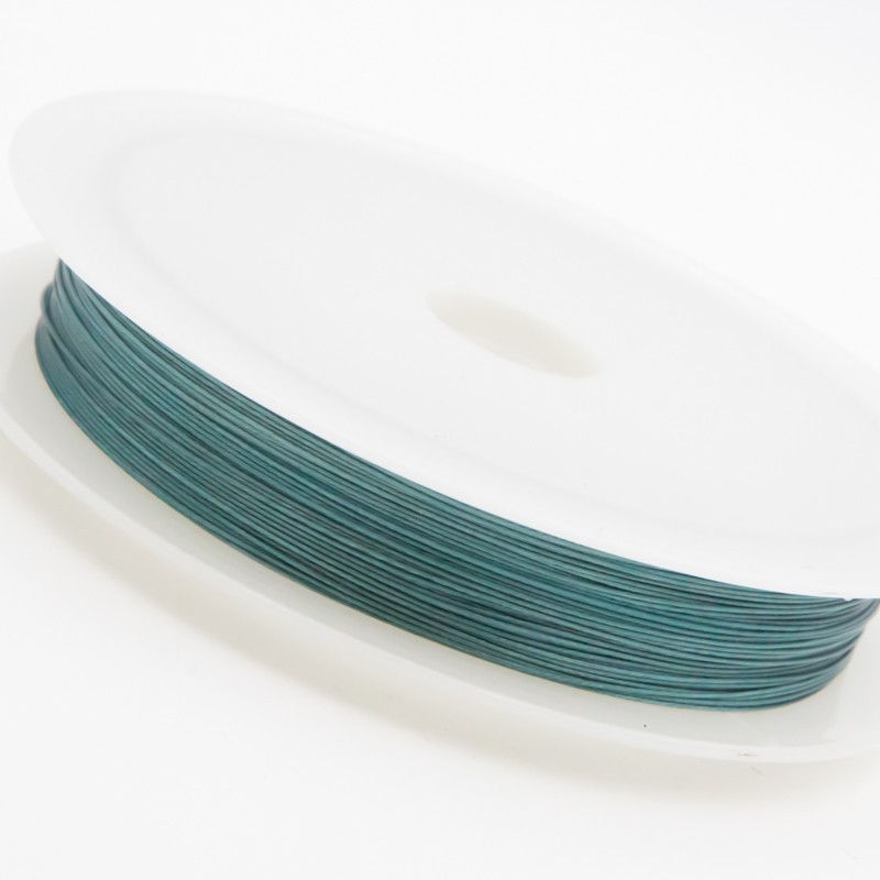 Jewelery coated rope 0.38mm / turquoise / 21 [m] (spool) LIS03841