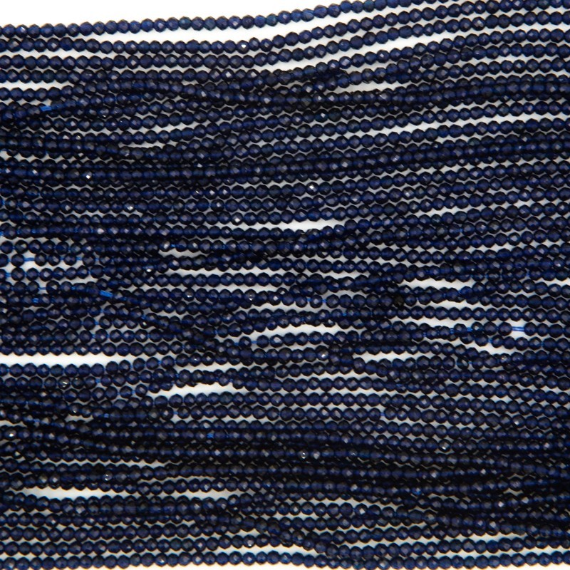 Navy blue spinel beads / 2mm faceted beads / 190pcs KASNBF02
