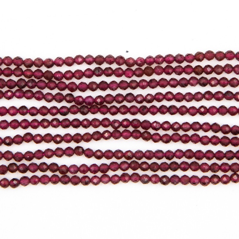 Pomegranate beads, faceted beads 2mm / rope 170pcs KAGAF0201
