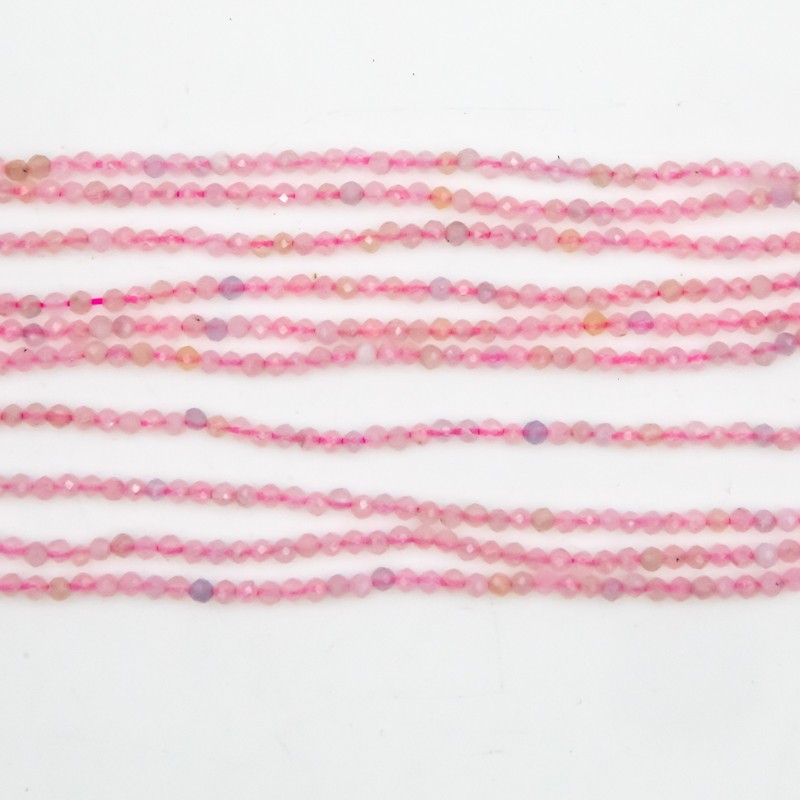 Morganite beads / 2mm faceted beads / rope 200pcs / KAMRF02