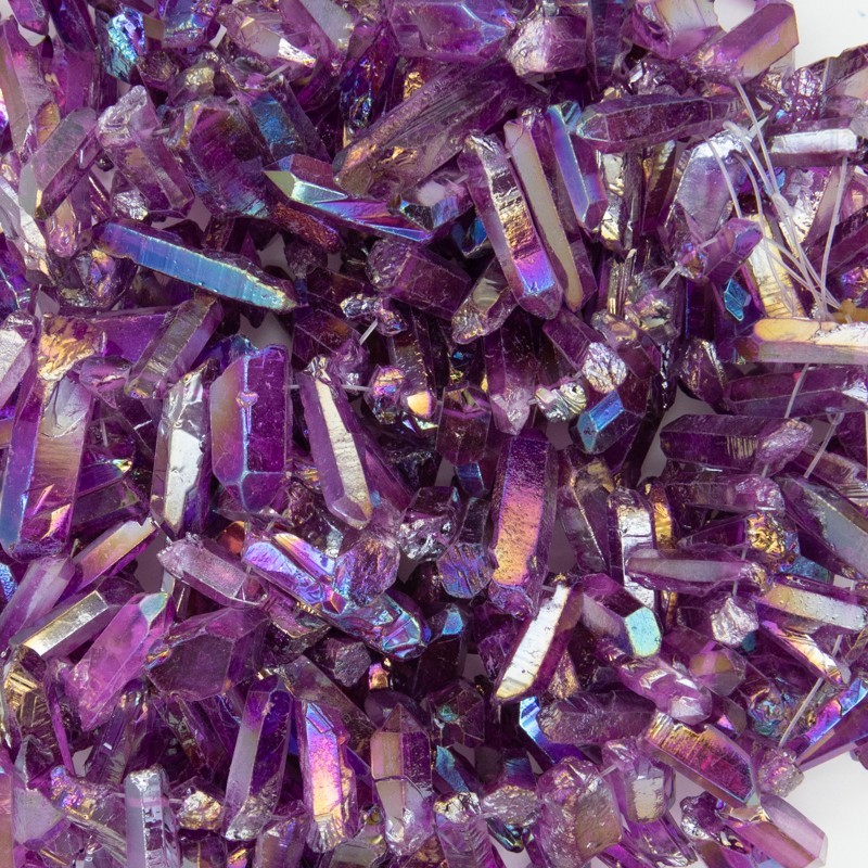 Purple quartz / large icicles 18-43x11-15mm / KAKR108A