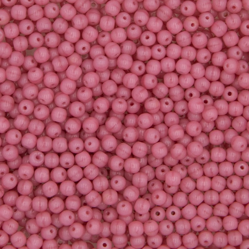 Czech beads / 4mm beads / pink opaque / 25pcs / SZGBKG04A022