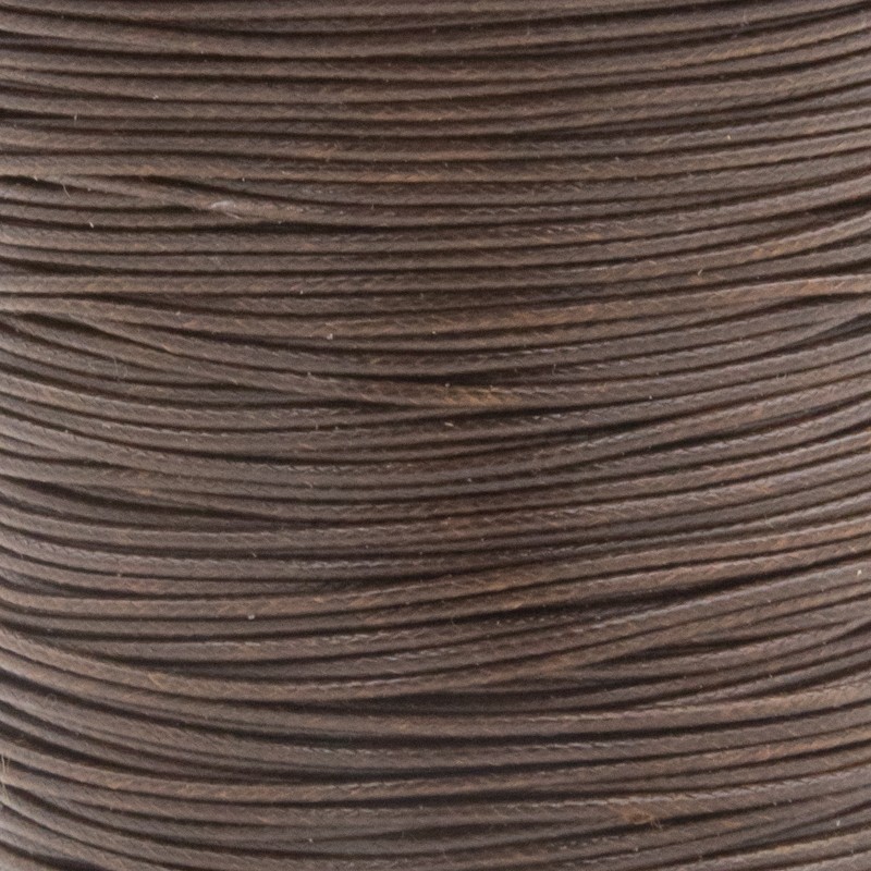 Jewelery string, braided dark chocolate 0.8mm 2m RWB04