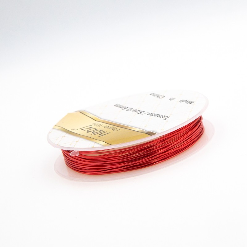 Jewelery wire 0.6mm light red 4 [m] (spool) DR06CE