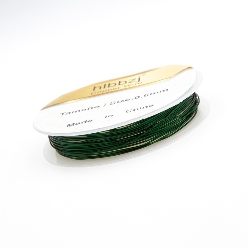 Drut jubilerski 0.6mm zielony 4 [m] (szpula) DR06ZI1
