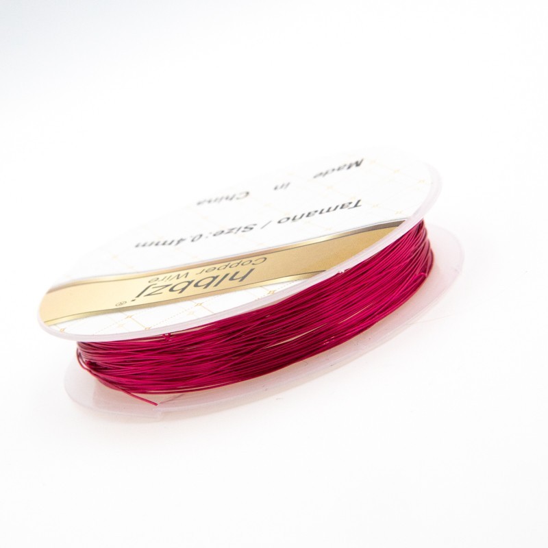 Jewelery wire 0.4mm pink metallic 9 [m] (spool) DR04RO