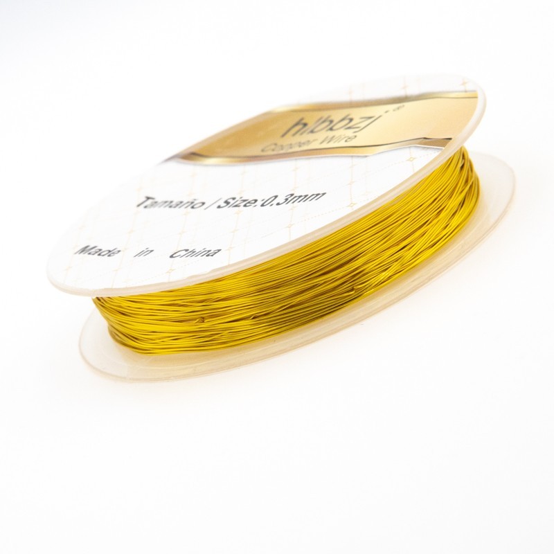 Drut jubilerski 0.3mm żółte złoto 13 [m] (szpula) DR03KG1