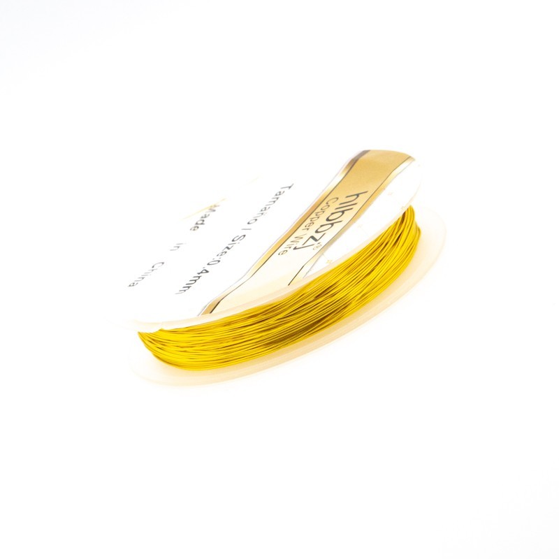 Drut jubilerski 0.4mm żółte złoto/ 8 [m] (szpula) DR04KG1