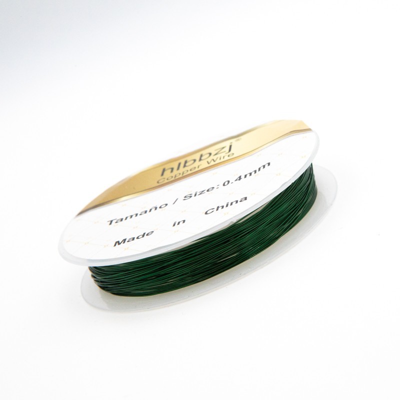 Jewelery wire 0.4mm green / 8 [m] (spool) DR04ZI1