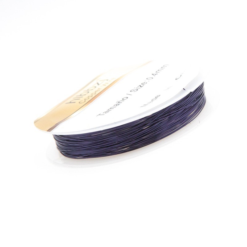 Jewelery wire 0.4mm purple / 9 [m] (spool) DR04FI1