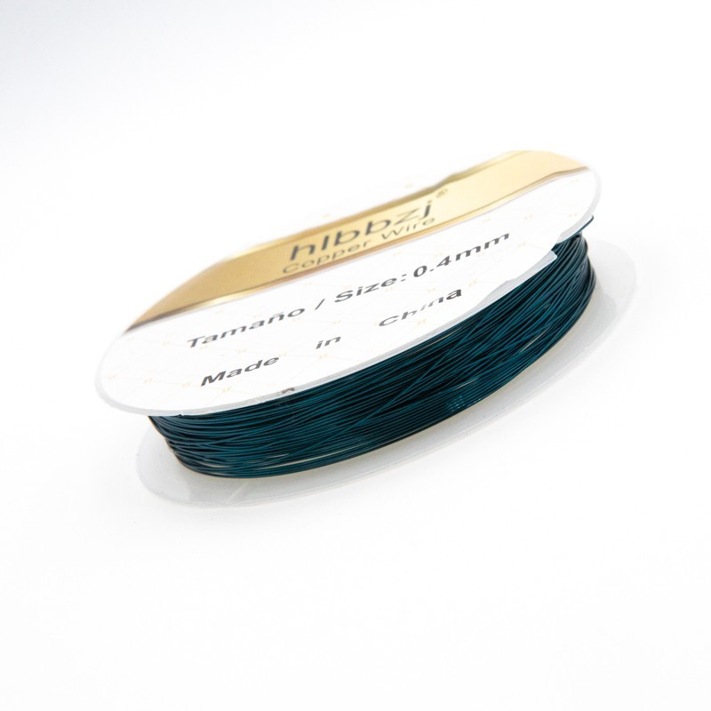 Jewelery wire 0.4mm sea green metallic 9 [m] (spool) DR04MO