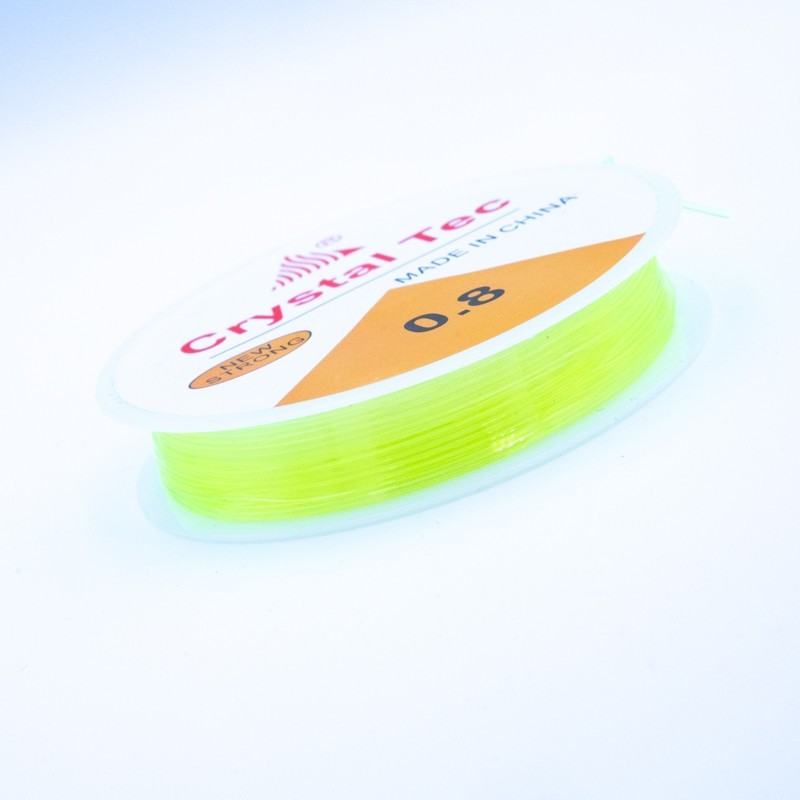 Silicone jewelry rubber 0.8mm / lime green 5m / spool GS0800LM
