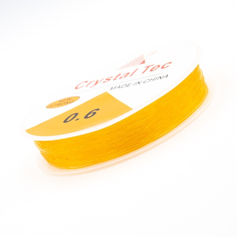 Gumka jubilerska silikonowa 0.6mm/ pomarańczowy 10m/szpula GS0602A
