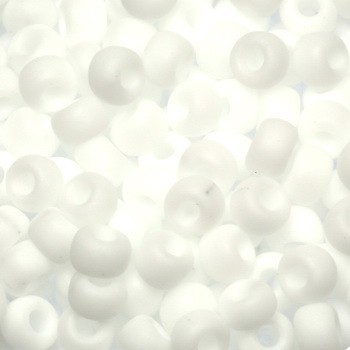 Koraliki Miyuki/ round/ seed beads 6/0 opaque matte white 5g/ MIRO06-402F