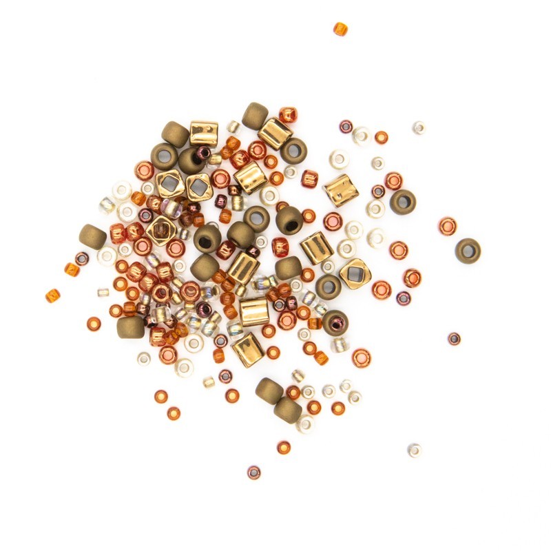 Toho beads / multi-shape / color mix / Ocha-Bronze 10g / TOTX01-3205