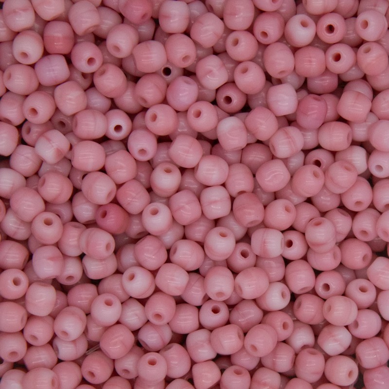 Czech beads / 4mm beads / milky pink / 5g / approx. 70pcs / SZGBKG04A004