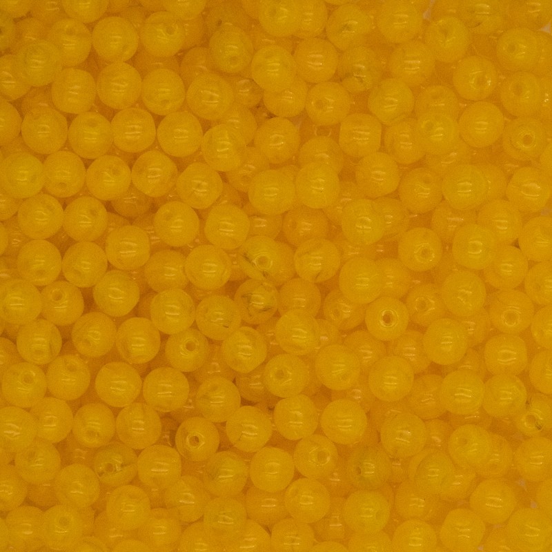 Czech beads / 4mm beads / sunflower yellow / 5g / approx. 50pcs / SZGBKG04A027
