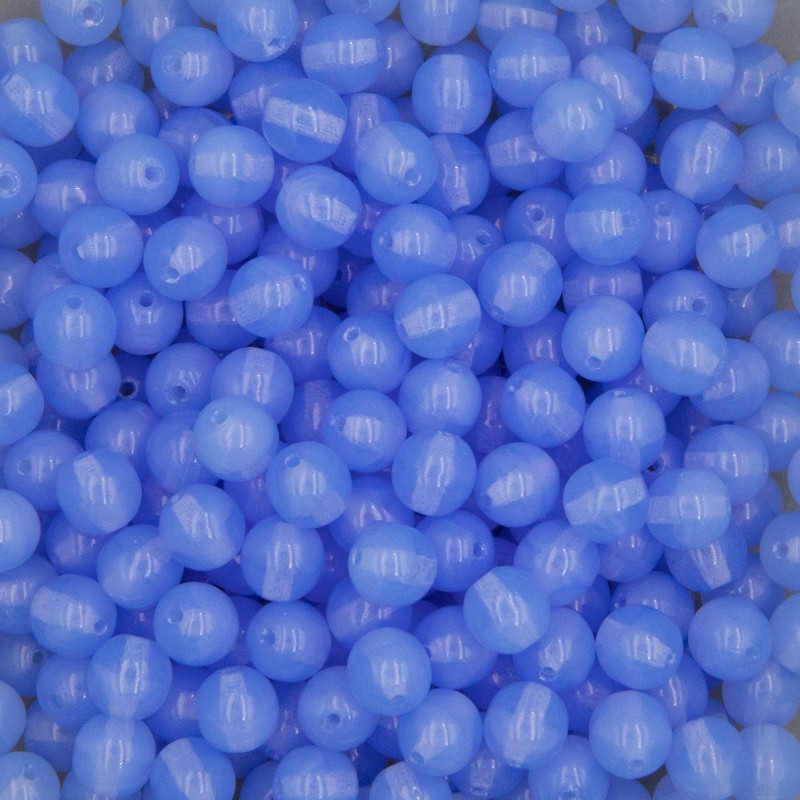 Czech beads / 6mm beads / blue opaline / 25pcs / SZGBKG06A041