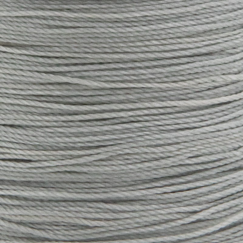 Waxed polyester string / twisted / light gray 0.6mm 5m PWSP0605