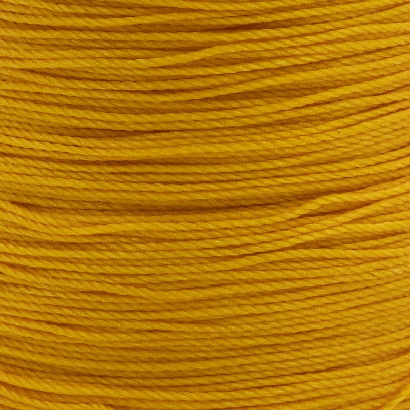 Sznurek woskowany poliestrowy/ skręcany/ słonecznikowy żółty 0.6mm 5m PWSP0614