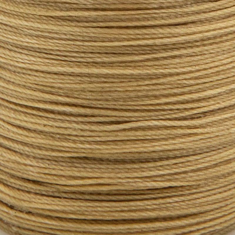 Waxed polyester string / twisted / clear latte 0.6mm 5m PWSP0626