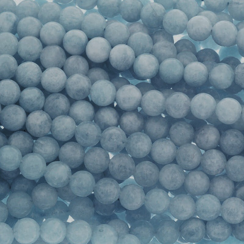 Aquamarine balls 6mm 60pcs / rope KAAQ061
