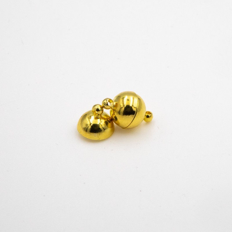 Zapięcia magnetyczne/ kulka 10mm żółte złoto 1szt AAG027