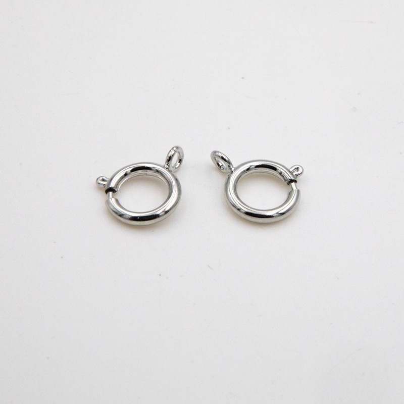 Clasps for jewelry / federing 12mm platinum 1pc ZAPSR12PL