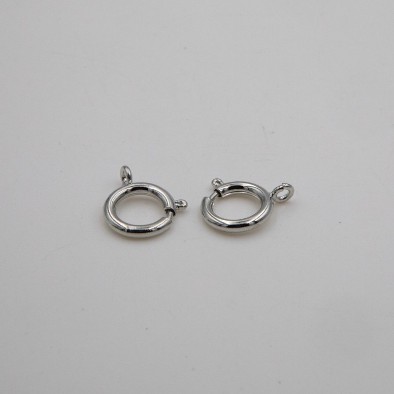Clasps for jewelry / federing 14mm platinum 1pc ZAPSR14PL