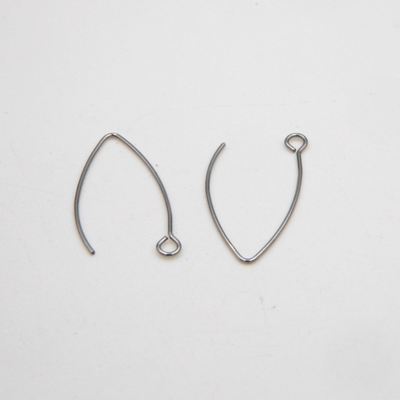 Fish hooks / surgical steel / 30mm 2pcs BKSCH31M