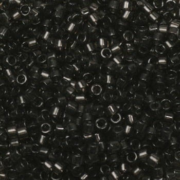 Miyuki Delica 11/0 beads transparent dyed charcoal 5g / MIDE11-1319