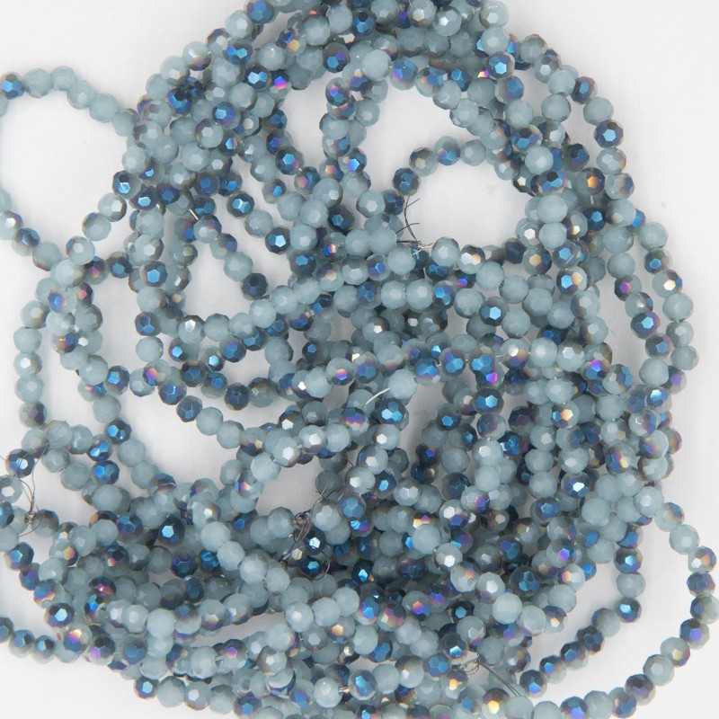 Crystal beads 2mm blue / cobalt AB 170pcs SZKRKU02120