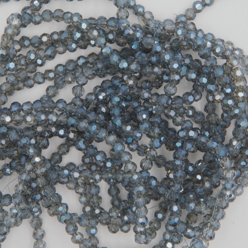 Crystal beads 3mm gray-blue 170pcs SZKRKU03115
