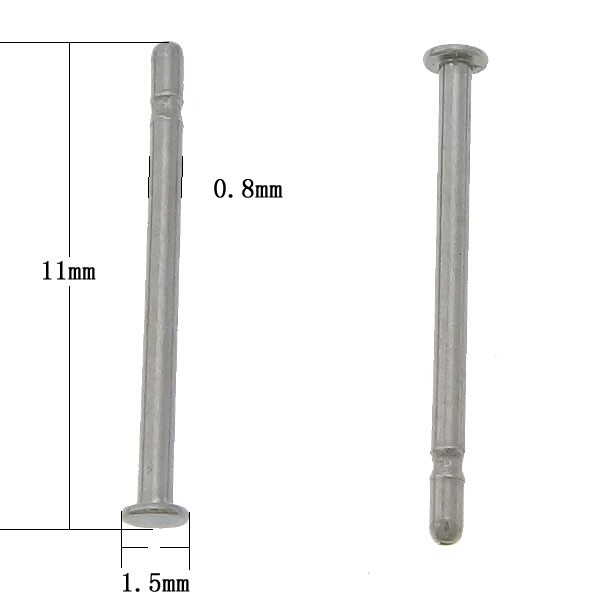 Small sticks for gluing/ surgical steel 11x1.5mm 50pcs BSZSCH08
