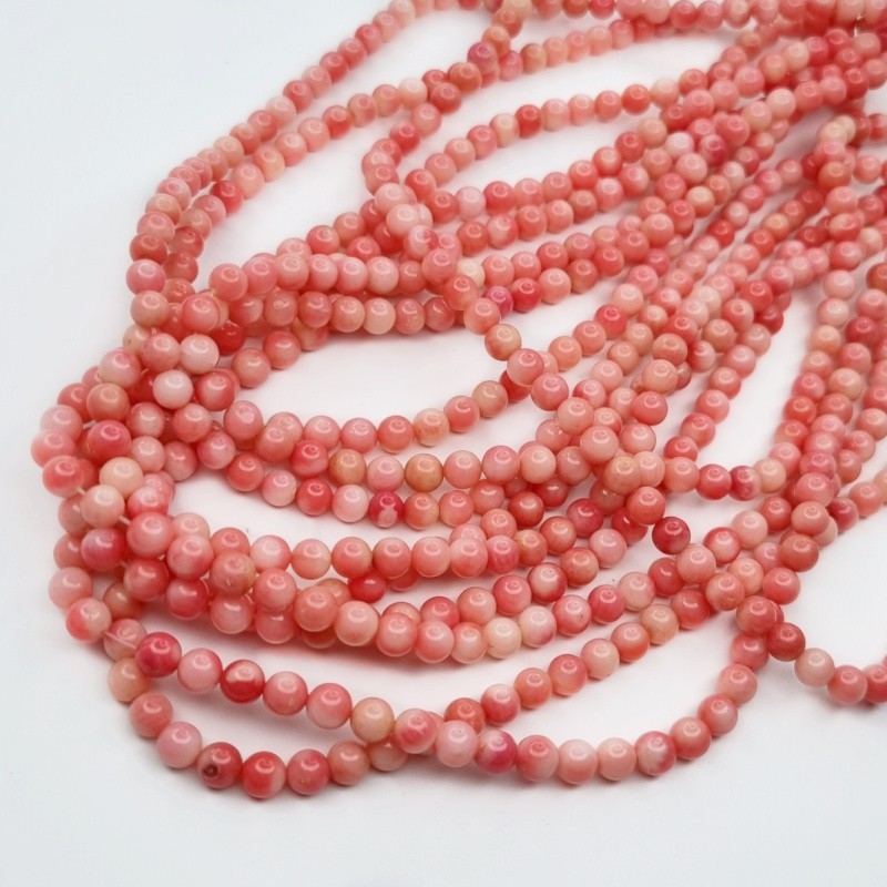 copy of Pink coral/ beads balls 4mm/ string 105pcs KAKC79