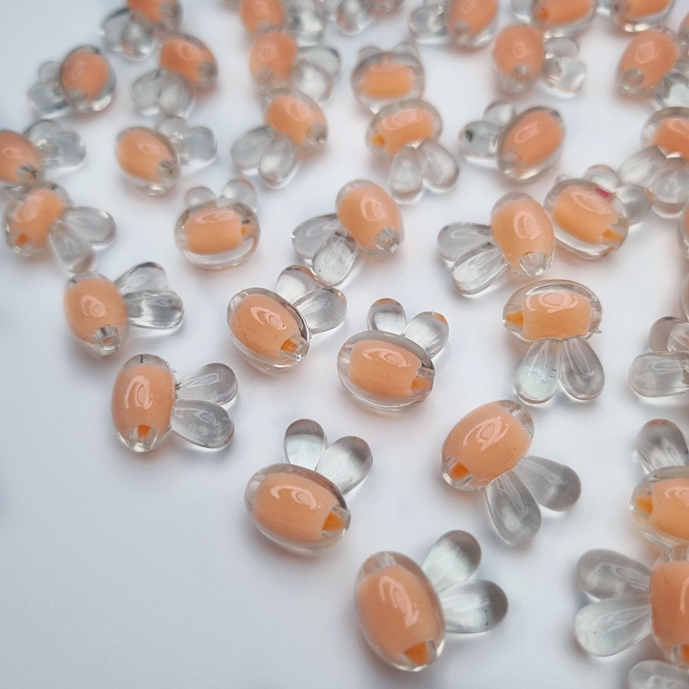 Acrylic beads/ bunny/ flamingo 15x12mm/ 6 pcs. XYPLKSZ111