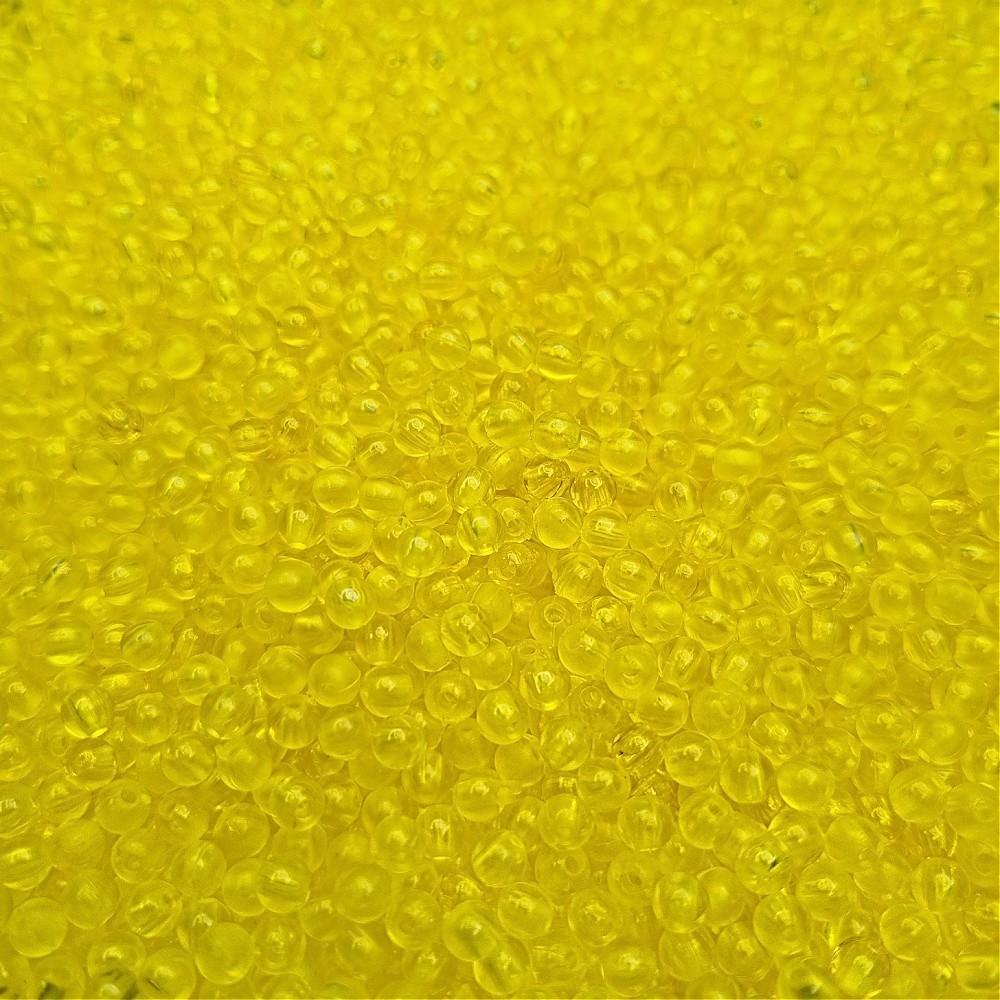 Beads acrylic balls/ transparent yellow/ 4mm 10g XYPLKA0403