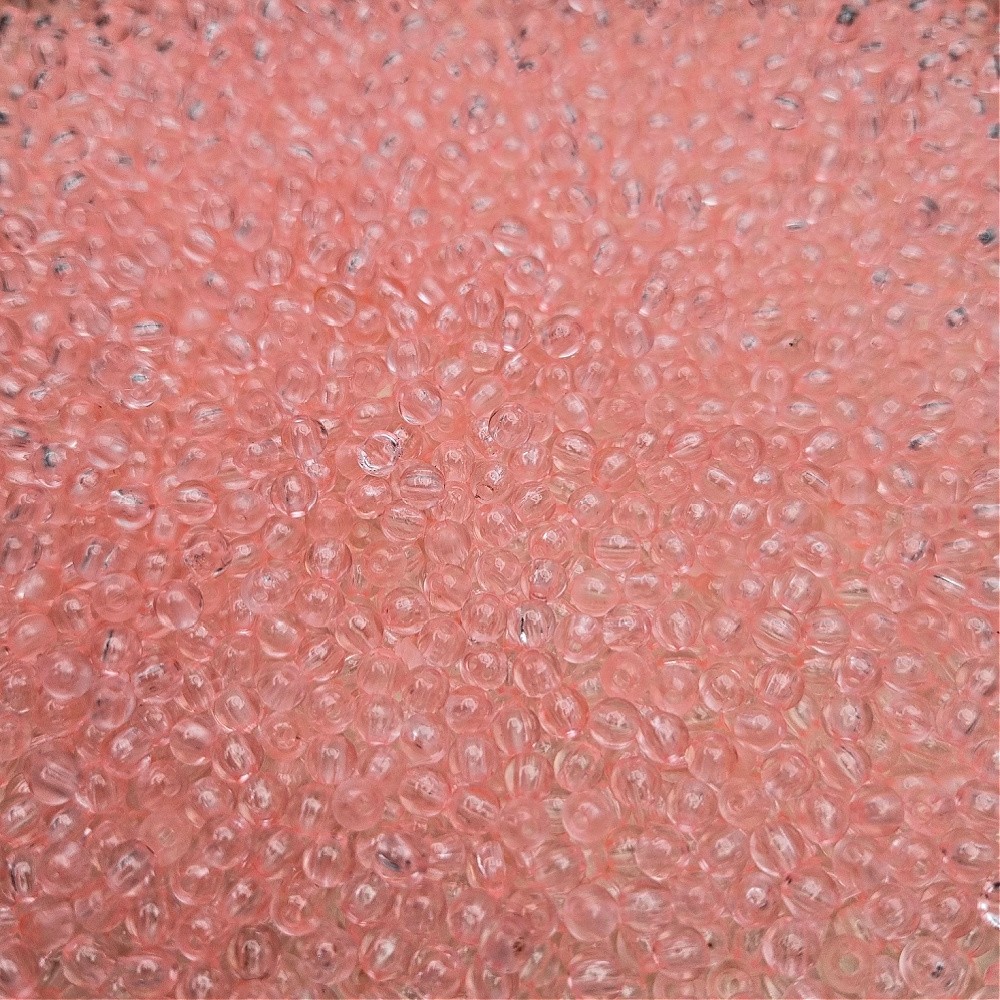 Beads acrylic balls/ transparent light pink/ 4mm 10g XYPLKA0406