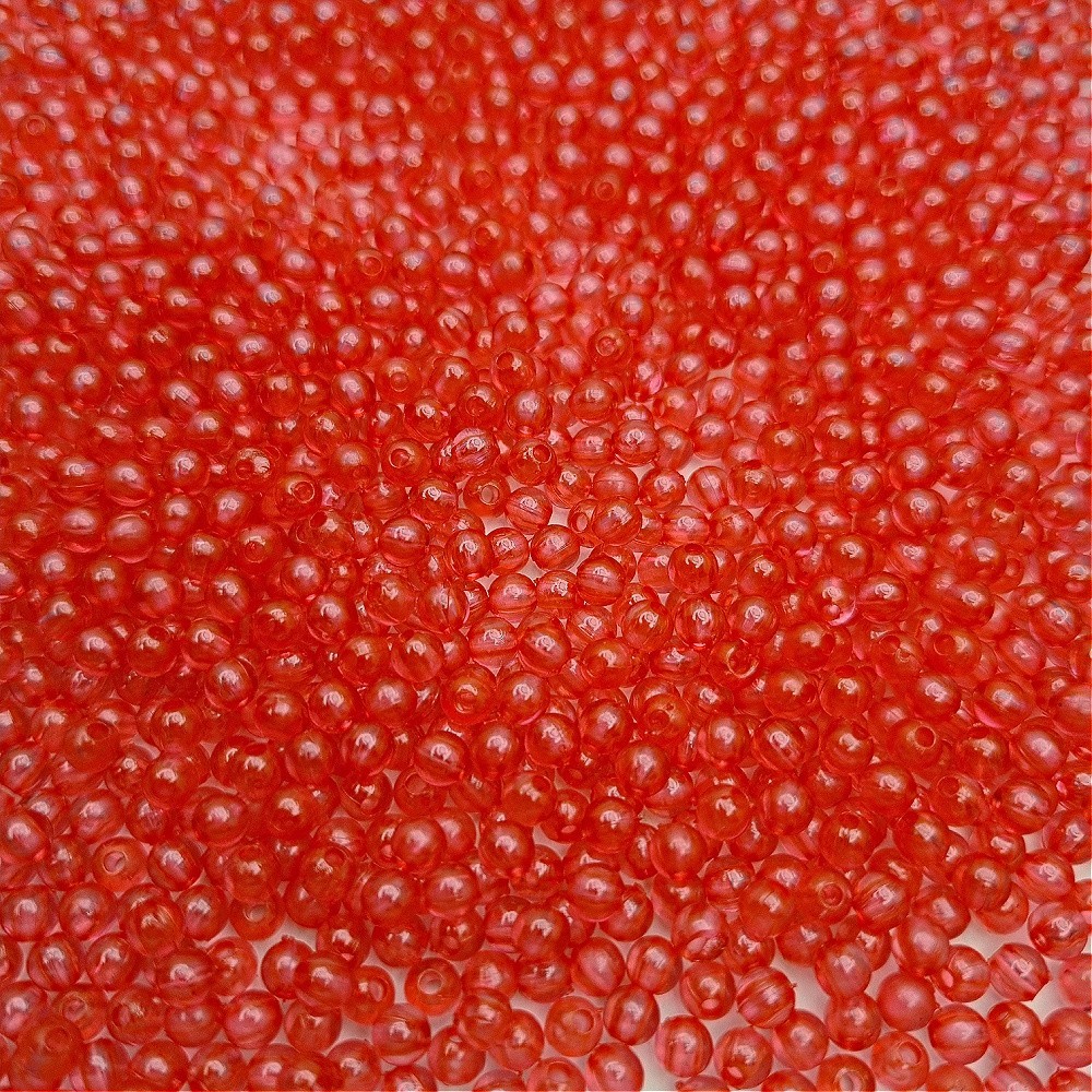 Beads acrylic balls/ transparent grapefruit/ 4mm 10g XYPLKA0410