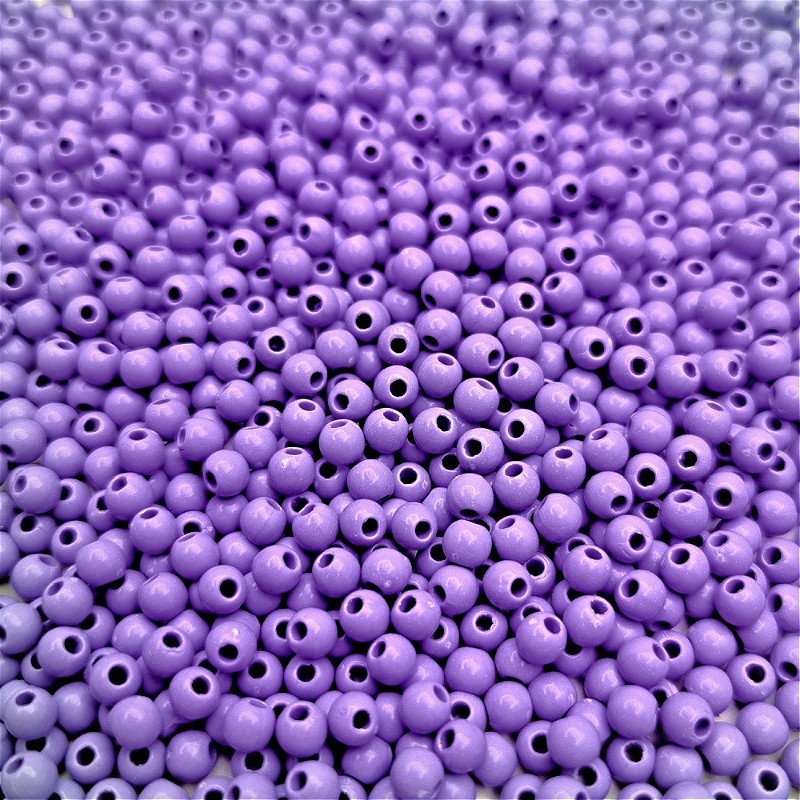 Beads acrylic balls/ opaque purple/ 4mm 10g XYPLKB0408
