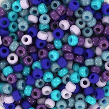 Beads Miyuki/ round/ rocailles 8/0 blue sparkle mix94 5g/ MIRO08-mix94