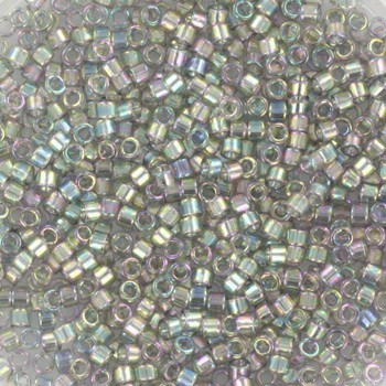 Beads Miyuki Delica 11/0 transparent gold luster gray 5g/ MIDE11-107