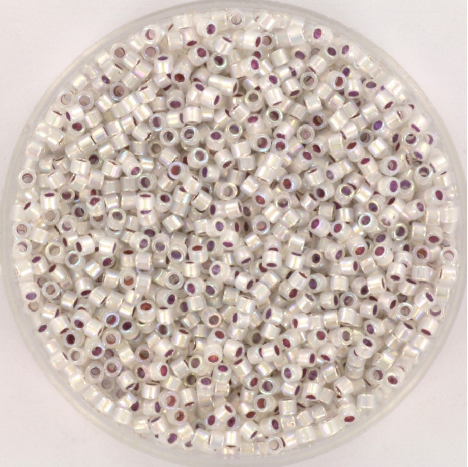 Beads Miyuki Delica 11/0 silverlined opal ab 5g/ MIDE11-223