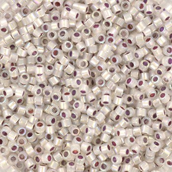 Beads Miyuki Delica 11/0 silverlined opal ab 5g/ MIDE11-223