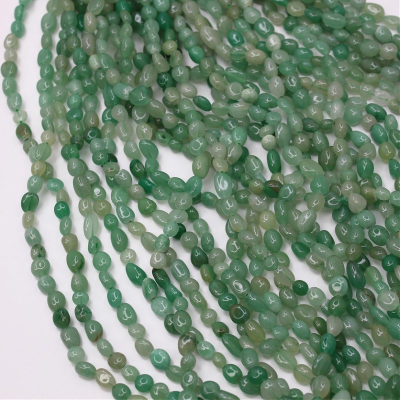 Green aventurine/ irregular beads 6x8mm/ 40cm/ string KAAWGS01